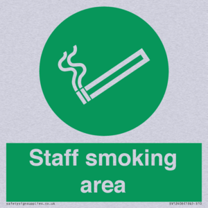 Staff smoking area